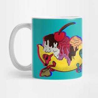 Trippy Banana Split Mug